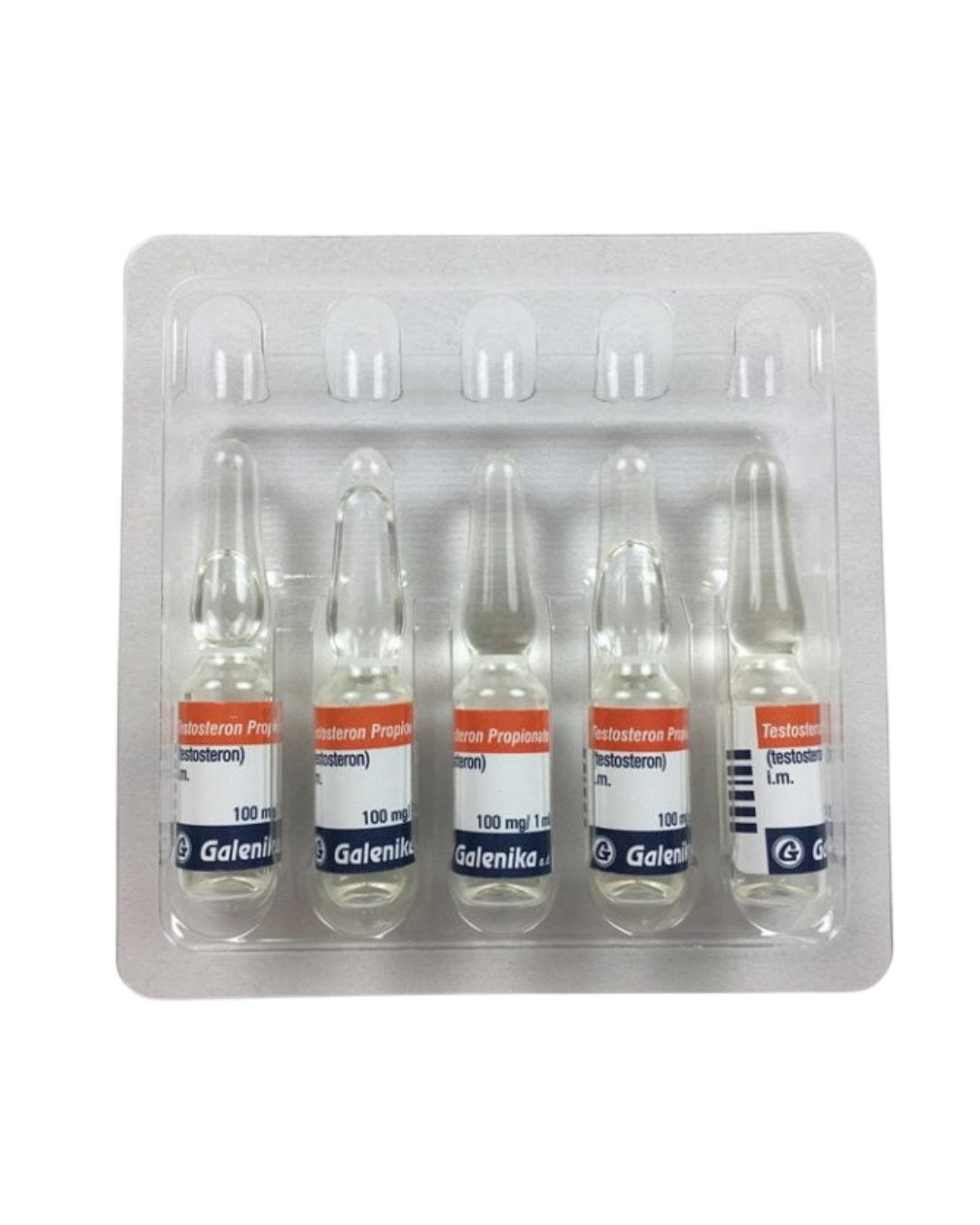 Testosterone Propionate 100 mg/ml 5 amps Galenika - 10 ampoules