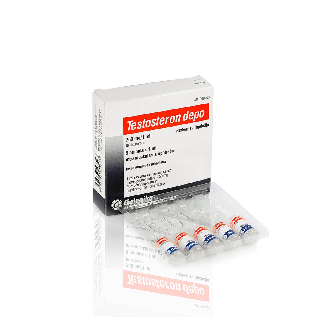 Testosterone Depo 250 mg/ml 5 amps Galenika - 10 ampoules